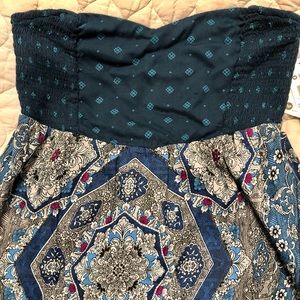 Strapless maxi dress